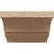 Ekena Millwork 6in. W x 4in. H x 16in. L Asheboro Woodgrain TimberThane Rafter Tail, Primed Tan RFTUR06X04X16ASHRCPR - alternate 5